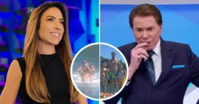 Patrícia Abravanel e Silvio Santos