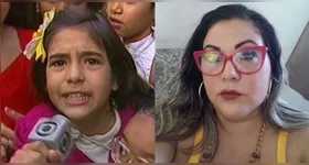 Veja por anda anda Patrícia. Na época com 9 anos de idade, ficou conhecida após não ter conseguido entrar no show da Rainha dos Baixinhos.