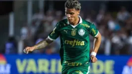 O volante colombiano Richard Rios em ação pelo Palmeiras.