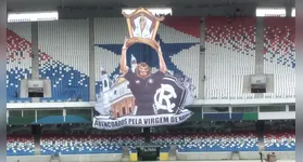 O mosaico que será apresentado durante o jogo do Clube do Remo homenageia a Nossa Senhora de Nazaré.