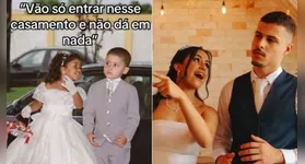 O casal reviveu a cena no próprio casamento