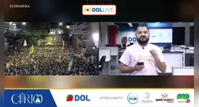 Diego Beckman, Cássia Medeiros e Lucas Contente comandam a transmissão ao vivo