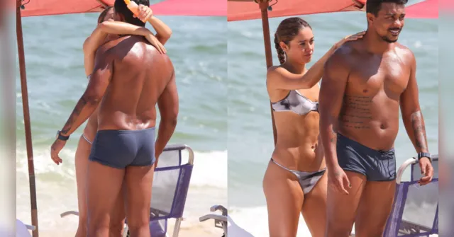 Imagem ilustrativa da notícia Sophie Charlotte e Xamã são flagrados aos beijos na praia