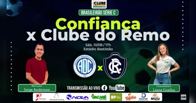 Imagem ilustrativa da notícia Tem Jogo no DOL e na Clube: ouça Confiança x Remo