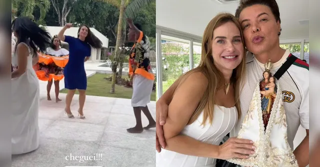 Imagem ilustrativa da notícia Paolla Oliveira e David Brazil dançam carimbó em Belém
