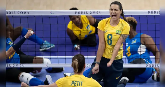 Imagem ilustrativa da notícia Brasil vence Ruanda na estreia do vôlei sentado em Paris