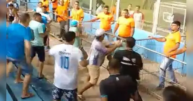 Imagem ilustrativa da notícia Paysandu pode perder mando após brigas e objetos no gramado