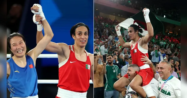 Imagem ilustrativa da notícia Argelina leva ouro no boxe e responde à polêmica de gênero