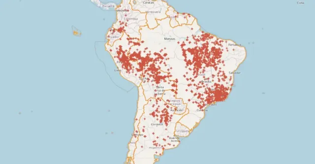 Imagem ilustrativa da notícia Brasil concentra 71,9% das queimadas na América do Sul 
