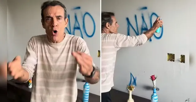 Imagem ilustrativa da notícia Ator Mário Gomes volta a mansão após despejo: "Não vou sair"