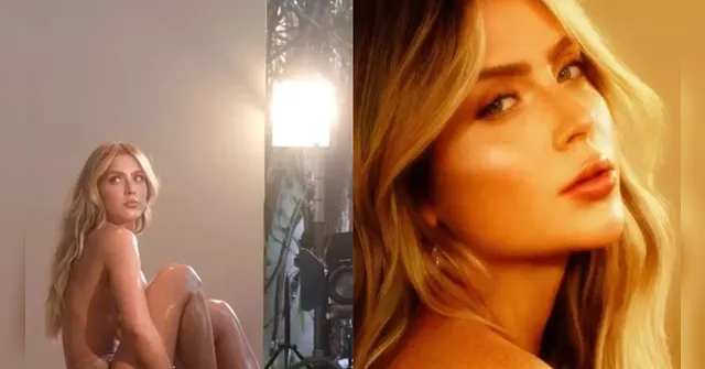 Imagem ilustrativa da notícia Jade Picon posa de topless para divulgar sua nova marca