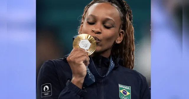 Imagem ilustrativa da notícia Rebeca Andrade conquista o ouro na final do solo em Paris