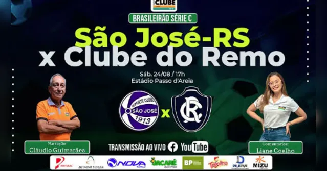 Imagem ilustrativa da notícia Tem jogo no DOL: ouça São José-RS x Clube do Remo