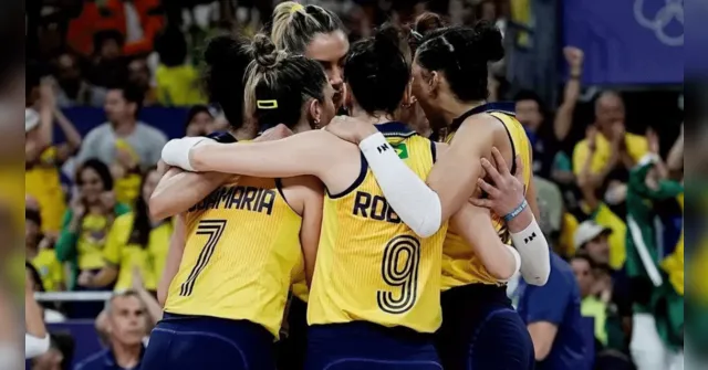 Imagem ilustrativa da notícia Vôlei feminino: Brasil cai para EUA e vai disputar o bronze