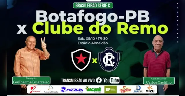 Imagem ilustrativa da notícia Tem Jogo no DOL! Ouça Botafogo-PB x Clube do Remo