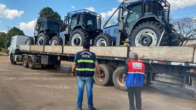 Imagem ilustrativa da notícia Sefa apreende três tratores neste sábado em Dom Eliseu