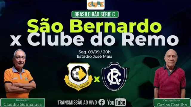 Imagem ilustrativa da notícia Tem Jogo no DOL e na Clube! Ouça São Bernardo X Remo