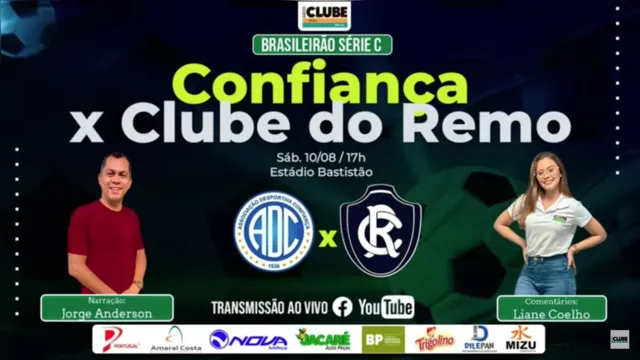 Imagem ilustrativa da notícia Tem Jogo no DOL e na Clube: ouça Confiança x Remo