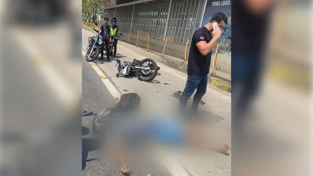 Imagem ilustrativa da notícia Motociclista se envolve em acidente na pista do BRT