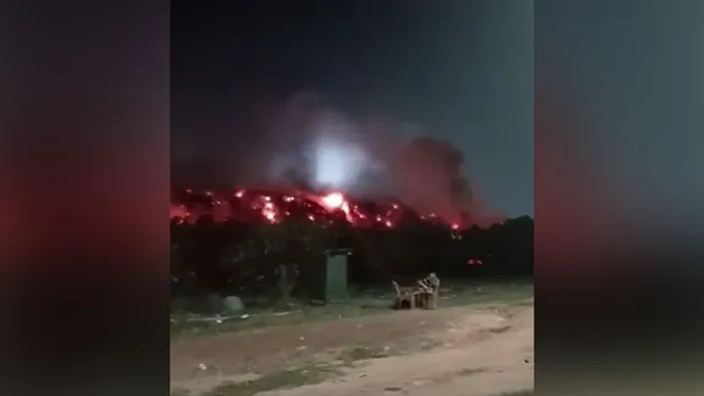 Imagem ilustrativa da notícia Vídeo: Incêndio atinge lixão do Aurá e prejudica moradores de Ananindeua