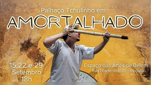 Imagem ilustrativa da notícia Edson Elias apresenta espetáculo de palhaçaria "Amortalhado"