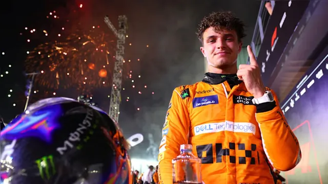 Imagem ilustrativa da notícia Lando Norris brilha e vence GP de Singapura de ponta a ponta