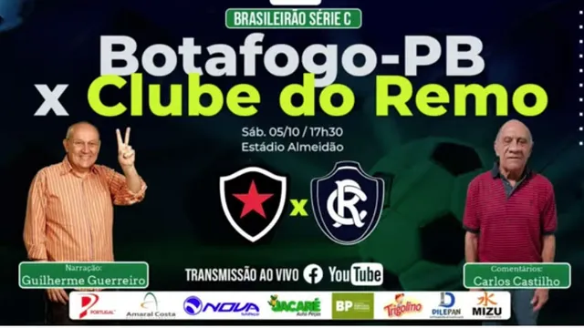 Imagem ilustrativa da notícia Tem Jogo no DOL! Ouça Botafogo-PB x Clube do Remo