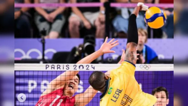 Imagem ilustrativa da notícia Brasil perde e se despede do vôlei masculino em Paris