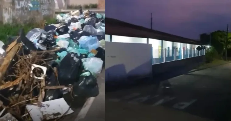 Imagem ilustrativa da notícia Vídeos de moradores mostram lixo espalhado ao lado de escola em Ananindeua