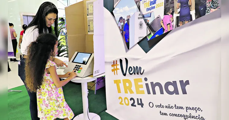 Imagem ilustrativa da notícia TRE “treina” eleitores para uso da urna eletrônica