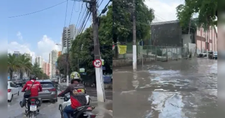 Imagem ilustrativa da notícia Vídeo: maré alta causa transtorno na Doca de Souza Franco