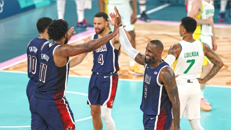 Imagem ilustrativa da notícia Brasil é atropelado pelos EUA no basquete e dá adeus a Paris