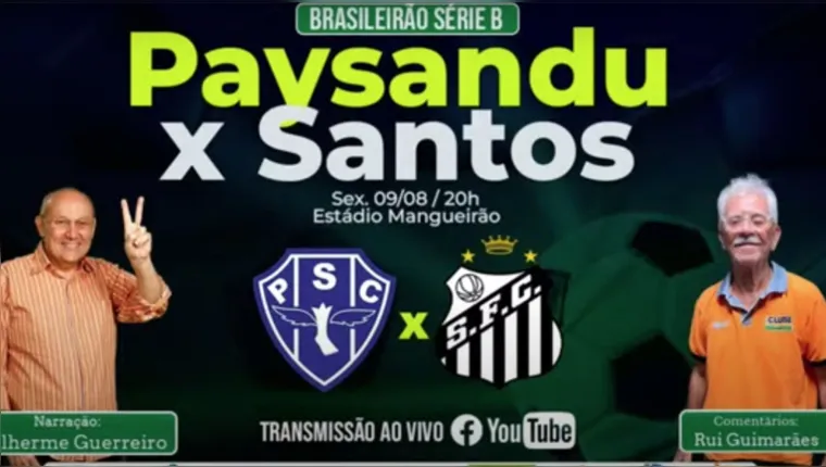 Imagem ilustrativa da notícia Tem Jogo no DOL! Ouça Paysandu X Santos