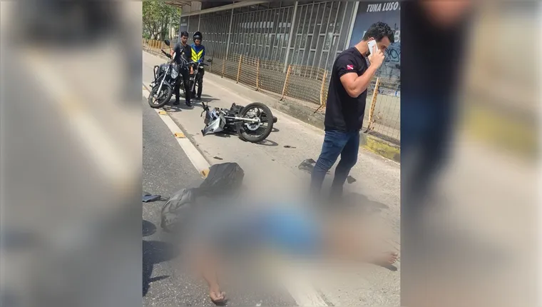 Imagem ilustrativa da notícia Motociclista se envolve em acidente na pista do BRT