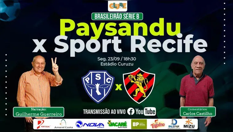 Imagem ilustrativa da notícia Tem Jogo no DOL e na Clube: ouça Paysandu x Sport