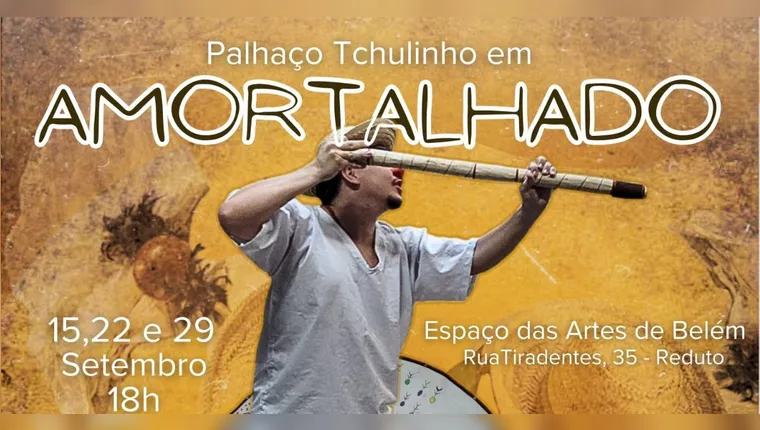 Imagem ilustrativa da notícia Edson Elias apresenta espetáculo de palhaçaria "Amortalhado"