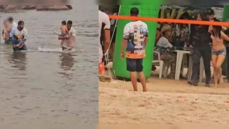 Imagem ilustrativa da notícia Mãe tenta salvar filho em praia e é conduzida à delegacia