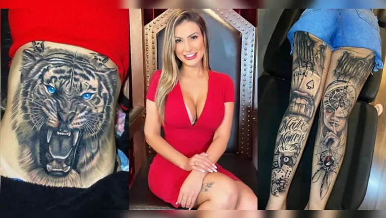 Imagem ilustrativa da notícia Andressa Urach surpreende ao revelar valor de tatuagens