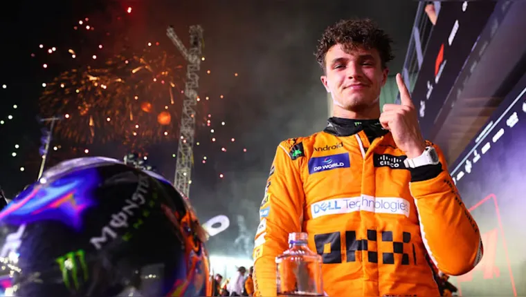 Imagem ilustrativa da notícia Lando Norris brilha e vence GP de Singapura de ponta a ponta