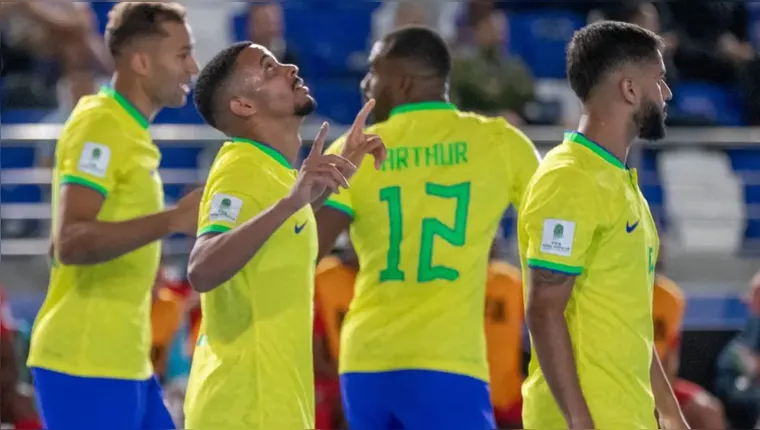 Imagem ilustrativa da notícia Brasil faz 10 a 0 em Cuba na estreia do mundial de futsal