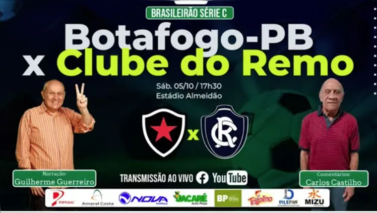 Imagem ilustrativa da notícia Tem Jogo no DOL! Ouça Botafogo-PB x Clube do Remo