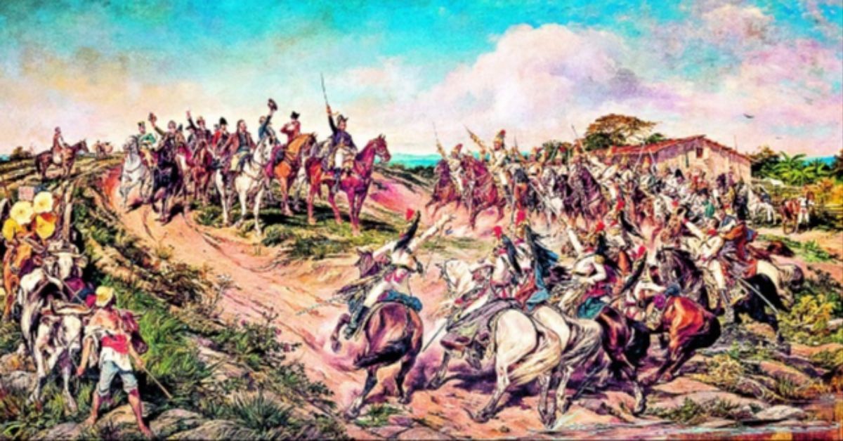 Apesar de a independência ser associada à tela 'Independência ou Morte' historiador alerta que a imagem de Dom Pedro às margens do riacho do Ipiranga é fruto de uma construção que se queria fazer sobre Dom Pedro.