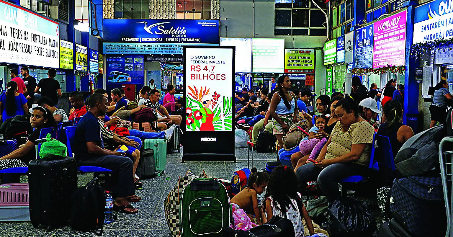 A expectativa de passageiros embarcados para o Natal no Terminal Rodoviário de Belém é de 16.800 e mais 5.900 desembarques