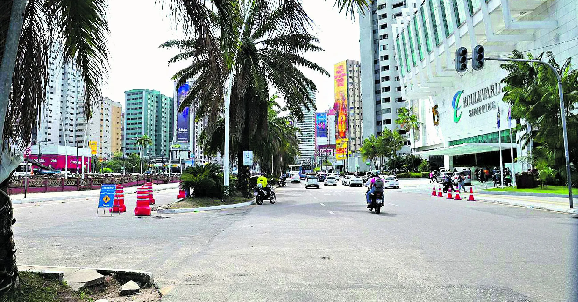 A partir desta segunda-feira, o trânsito sofrerá alterações na área da avenida Visconde de Souza Franco