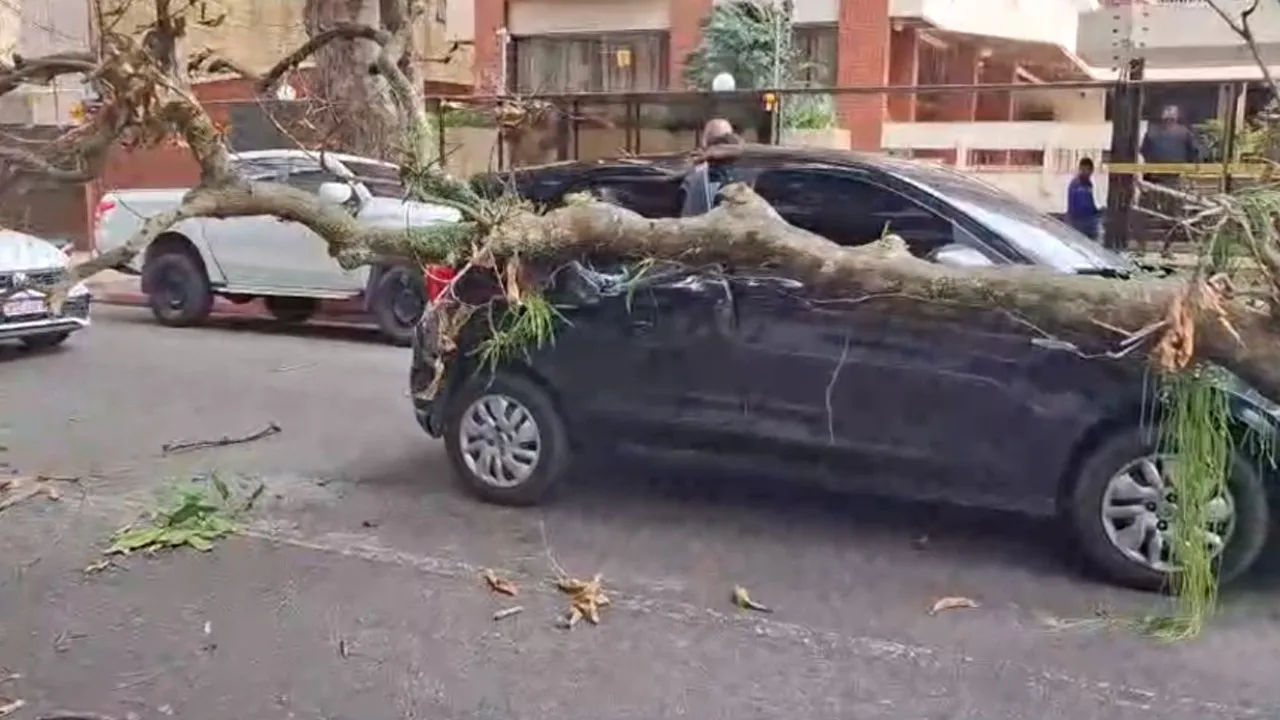 Apesar do susto, apenas danos materiais foram registrados.