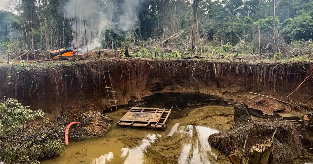 Garimpos ilegais em Parauapebas e Curionópolis, no sudeste paraense.