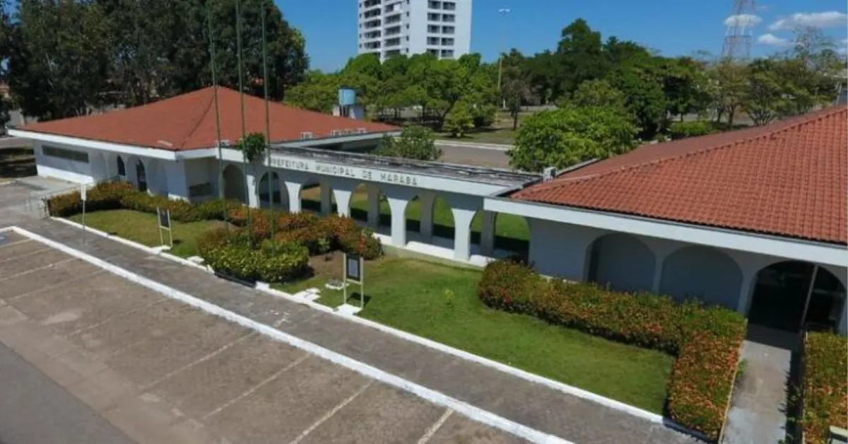 Fachada da prefeitura de Marabá.