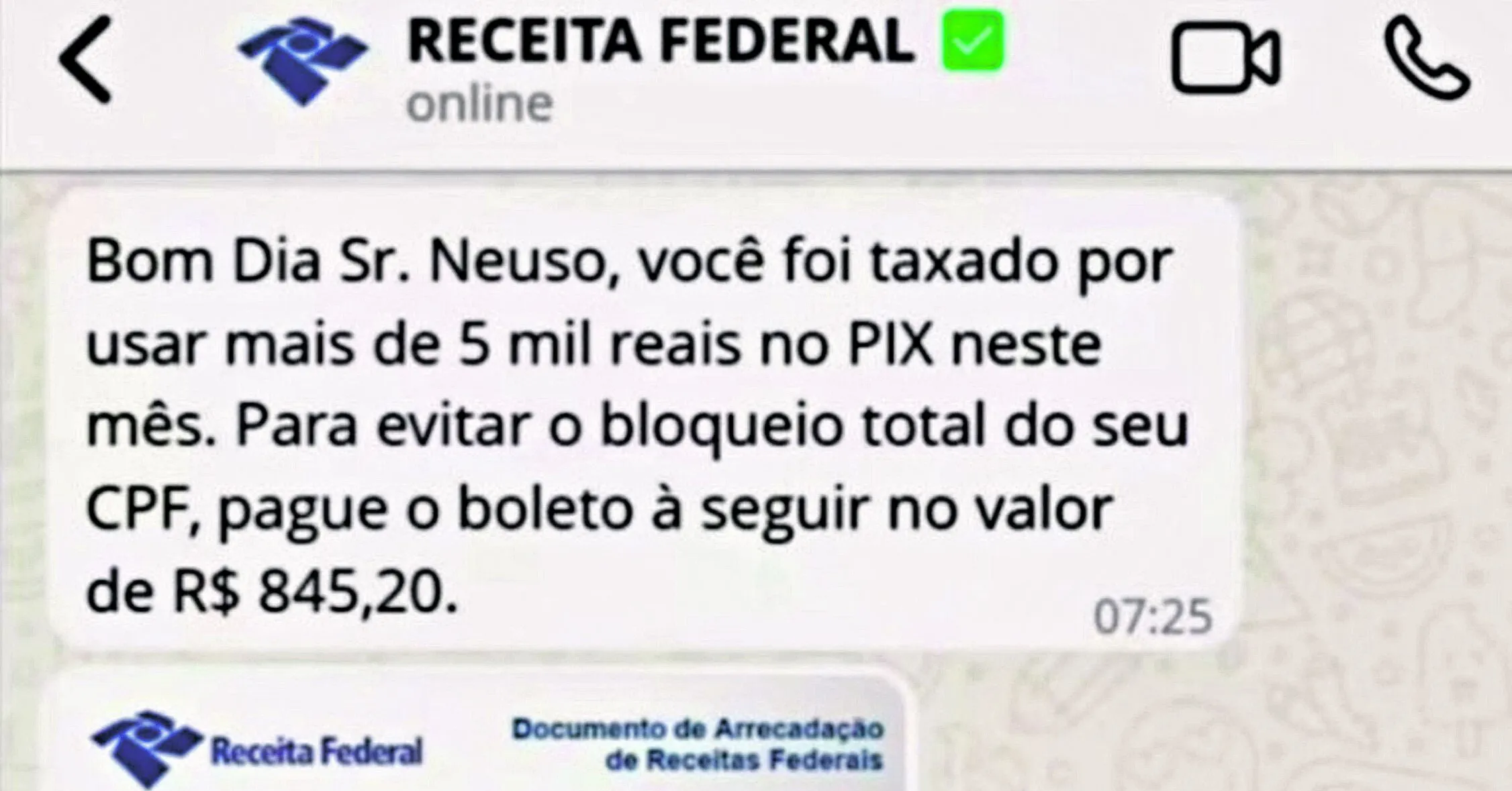 A Receita Federal, portanto, não cobra e jamais vai cobrar impostos sobre transações feitas via PIX