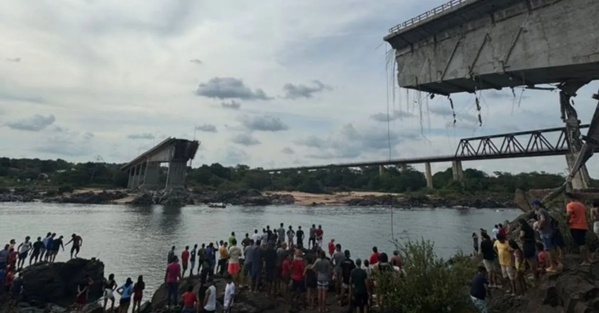 Queda de ponte, localizada entre o Tocantins e o Maranhão, aconteceu no último domingo (22)