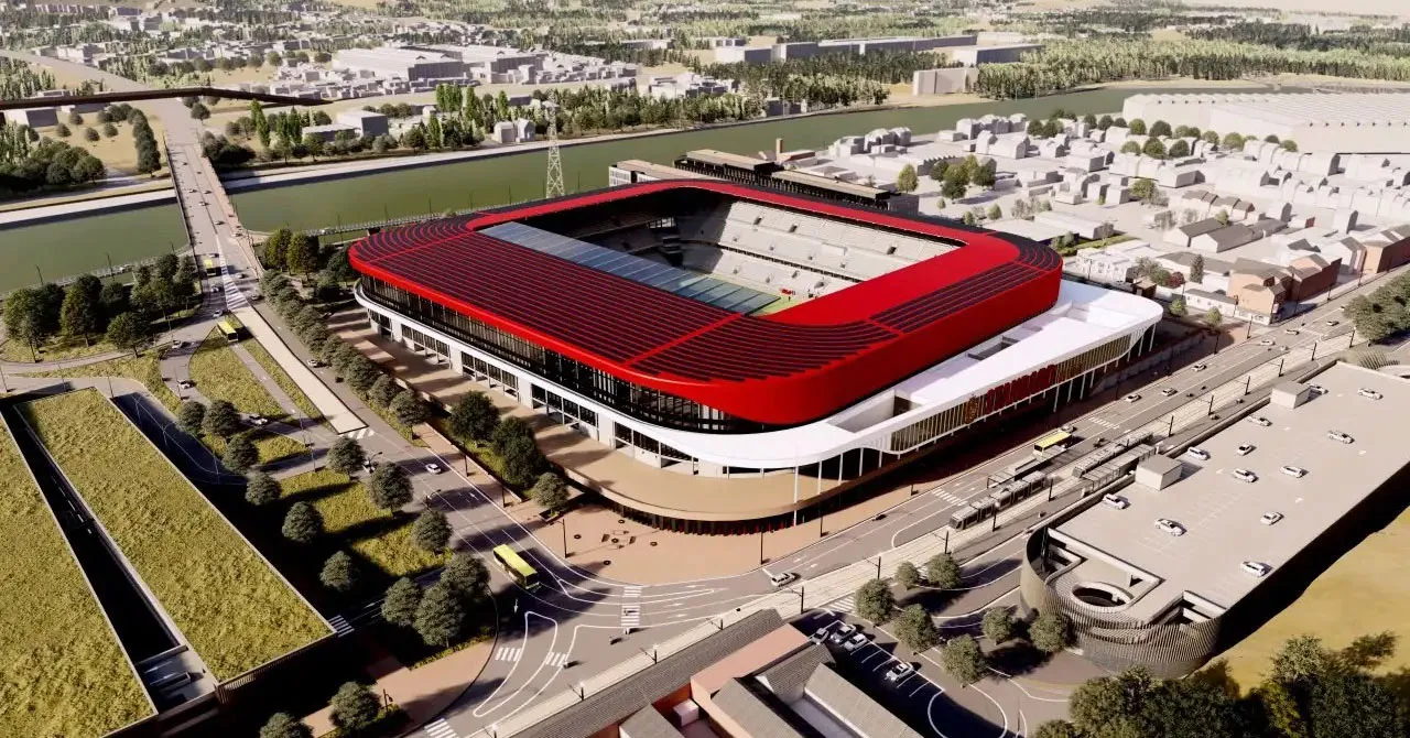 Projeto do estádio do Flamengo.